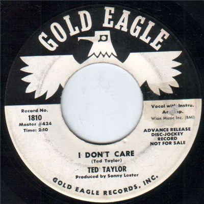 Ted Taylor - I Don't Care / That Happy Day download mp3 flac
