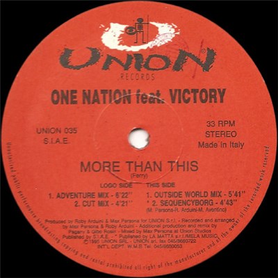 One Nation Feat Victory - More Than This download mp3 flac