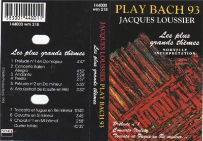 Jacques Loussier Trio - Play Bach 93 - Les Plus Grands Thèmes download mp3 flac