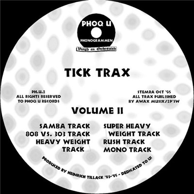 Heinrich Tillack - Tick Trax Volume II download mp3 flac