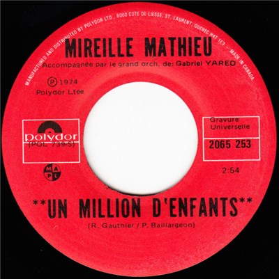Mireille Mathieu - Un Million D'enfants download mp3 flac