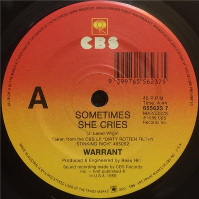 Warrant - Sometimes She Cries download mp3 flac