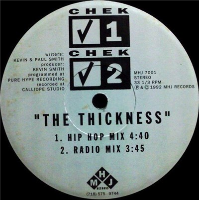 Chek 1 Chek 2 - The Thickness / One Nite download mp3 flac