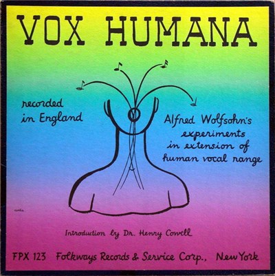 Alfred Wolfsohn - Vox Humana: Alfred Wolfsohn's Experiments In Extension Of Human Vocal Range download mp3 flac