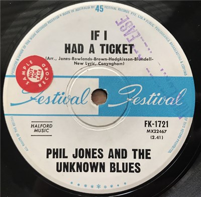 Phil Jones And The Unknown Blues - If I Had A Ticket download mp3 flac