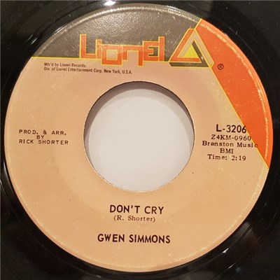 Gwen Simmons - Don't Cry download mp3 flac