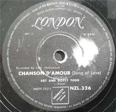 Art And Dotty Todd - Chanson D'Amour (Song Of Love) / Along The Trail With You download mp3 flac