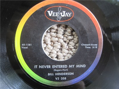 Bill Henderson - Sleepy / It Never Entered My Mind download mp3 flac