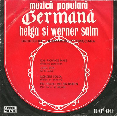 Helga şi Werner Salm / Orchestra "Rosmareiner" - Muzică Populară Germană download mp3 flac