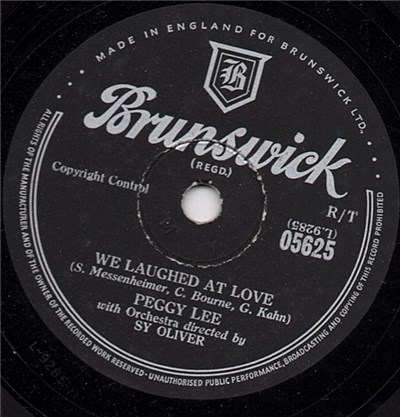 Peggy Lee - We Laughed At Love / They Can't Take That Away From Me download mp3 flac
