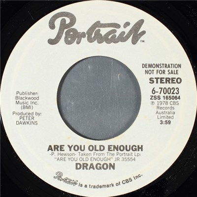 Dragon - Are You Old Enough download mp3 flac