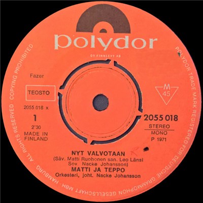 Matti Ja Teppo - Nyt Valvotaan / Yksi Päivä Riittää download mp3 flac