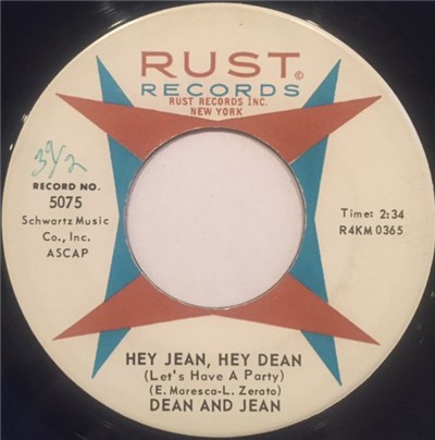 Dean And Jean - Hey Jean, Hey Dean / Please Don't Tell Me Now download mp3 flac