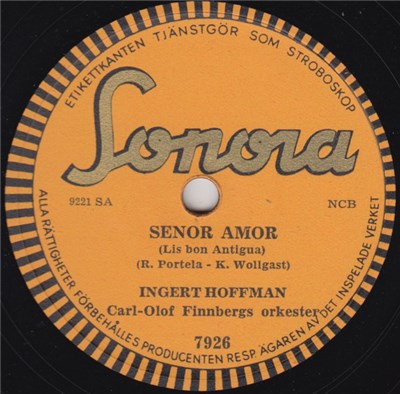 Ingert Hoffman - Senor Amor / Jag Tar Dej För Kärlekens Skull download mp3 flac