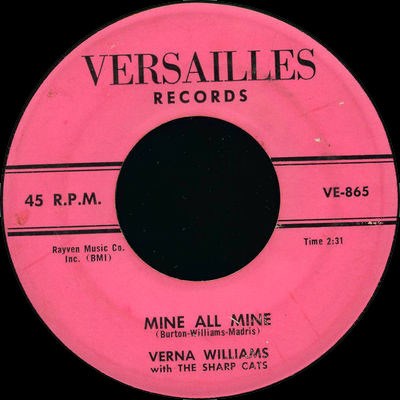 Verna Williams With The Sharp Cats - Mine All Mine / Holey Moley download mp3 flac