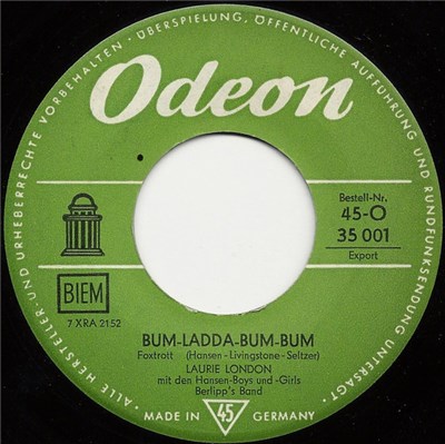 Laurie London Mit Den Hansen Boys Und -Girls - Bum-Ladda-Bum-Bum download mp3 flac