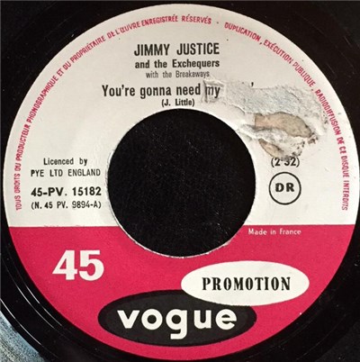 Jimmy Justice and The Exchequers with The Breakaways - You Gonna Need My Lovin' download mp3 flac
