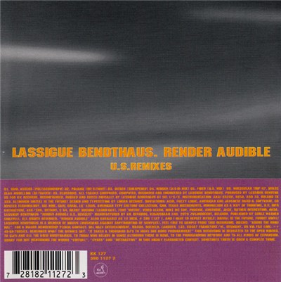 Lassigue Bendthaus - Render Audible U.S.Remixes download mp3 flac