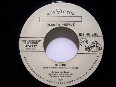 Julius La Rosa - Torero / Milano download mp3 flac