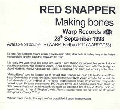 Red Snapper - Making Bones download mp3 flac