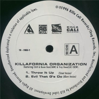 Killafornia Organization - Throw It Up / Evil That G's Do download mp3 flac