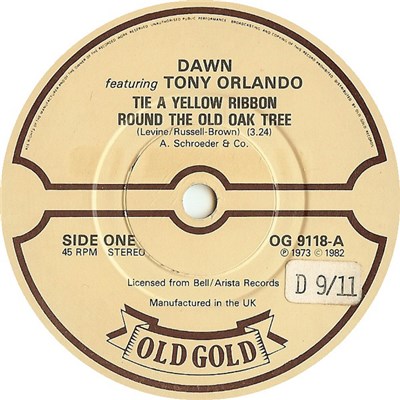 Dawn Featuring Tony Orlando - Tie A Yellow Ribbon Round The Old Oak Tree download mp3 flac