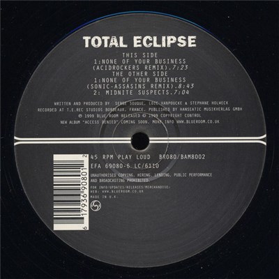 Total Eclipse - None Of Your Business / Midnite Suspects download mp3 flac