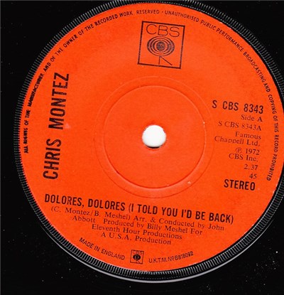 Chris Montez - Dolores, Dolores (I Told You I'd Be Back) download mp3 flac