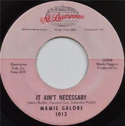 Mamie Galore - It Ain't Necessary / Don't Think I Could Stand It download mp3 flac