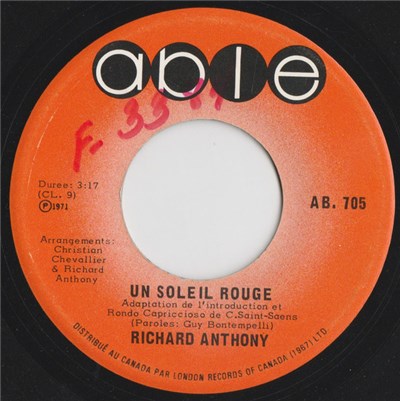 Richard Anthony - Un Soleil Rouge / America download mp3 flac