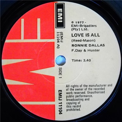 Ronnie Dallas - Love Is All / Roller Coaster download mp3 flac
