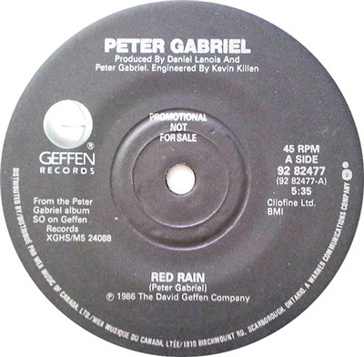 Peter Gabriel - Red Rain download mp3 flac