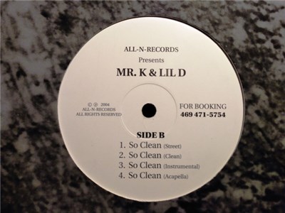 Mr. K , Lil D - So Clean / Maybe It's The Ice download mp3 flac