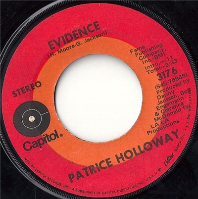 Patrice Holloway - Evidence / That's The Chance You Gotta Take download mp3 flac