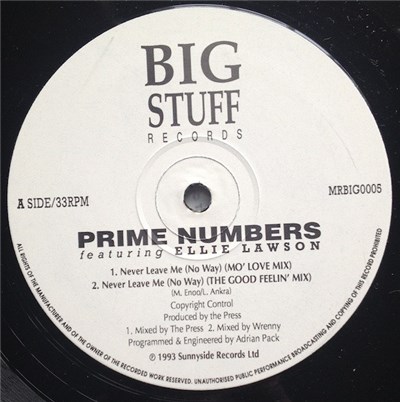 Prime Numbers Featuring Ellie Lawson - Never Leave Me ( No Way) download mp3 flac