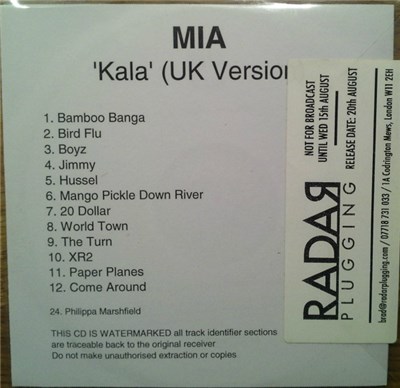 MIA - Kala (UK Version) download mp3 flac