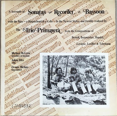 Trio Primavera - Georg Philipp Telemann • Georg Friedrich Händel • Joseph Bodin de Boismortier, Giovanni Antonio Bertoli, Philibert De Lavigne, Jean-Baptiste Loeillet - Sonatas For Recorder Or Bassoon & Continuo download mp3 flac