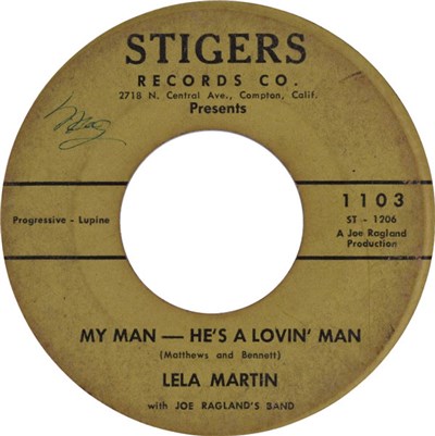 Lela Martin With Joe Ragland's Band - You Know What I've Got / My Man - He's A Lovin' Man download mp3 flac