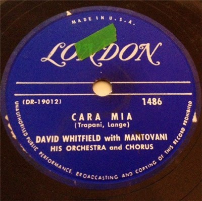 David Whitfield With Mantovani, His Orchestra And Chorus - Cara Mia / How, When Or Where download mp3 flac