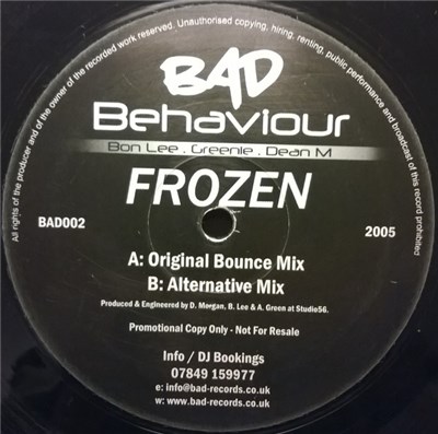 Bad Behaviour - Frozen download mp3 flac