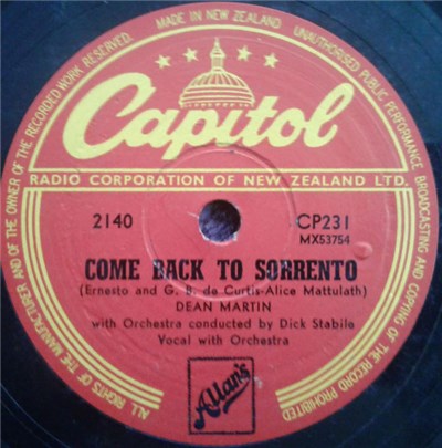 Dean Martin - Come Back To Sorrento / Oh Marie download mp3 flac