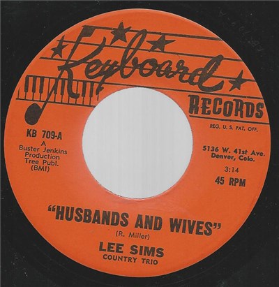 Lee Sims Country Trio - Husbands And Wives / Paralyze My Mind download mp3 flac