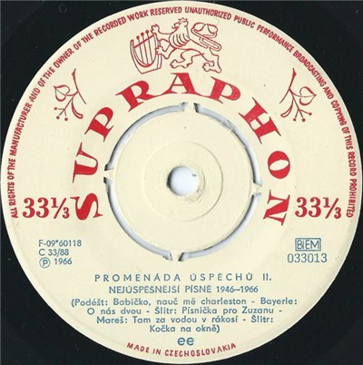 Various - Promenáda Úspěchů II. - Nejúspěšnější Písně 1946–1966 download mp3 flac
