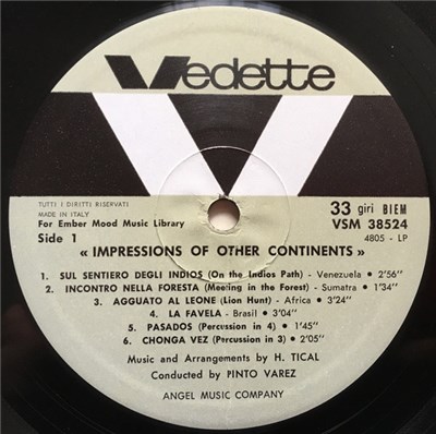 H. Tical - Armando Sciascia - Impressions Of Other Continents / Afro-Latin Rhythms & Big Band download mp3 flac
