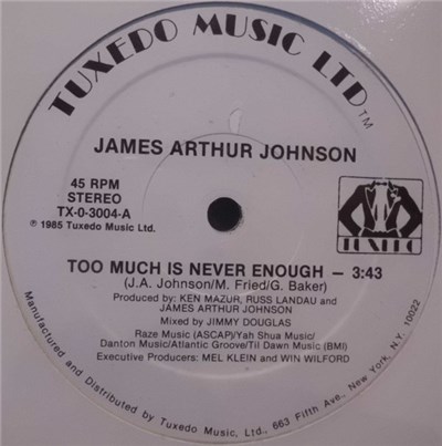 James Arthur Johnson - Too Much Is Never Enough download mp3 flac