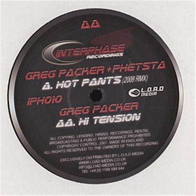 Greg Packer + Phetsta / Greg Packer - Hot Pants (2008 Rmx) / Hi Tension download mp3 flac