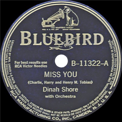 Dinah Shore - Miss You / Is It Taboo? (To Fall In Love With You) download mp3 flac