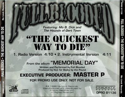 Full Blooded Featuring: Mo B. Dick - The Quickest Way To Die download mp3 flac