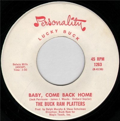 The Buck Ram Platters - Baby, Come Back Home / The Great Pretender download mp3 flac