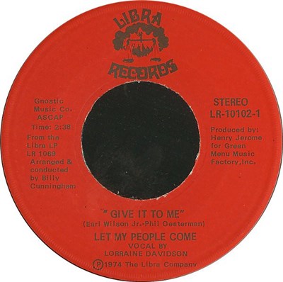 Lorraine Davidson / Marty Duffy & Joe Jones - Give It To Me / I'm Gay download mp3 flac